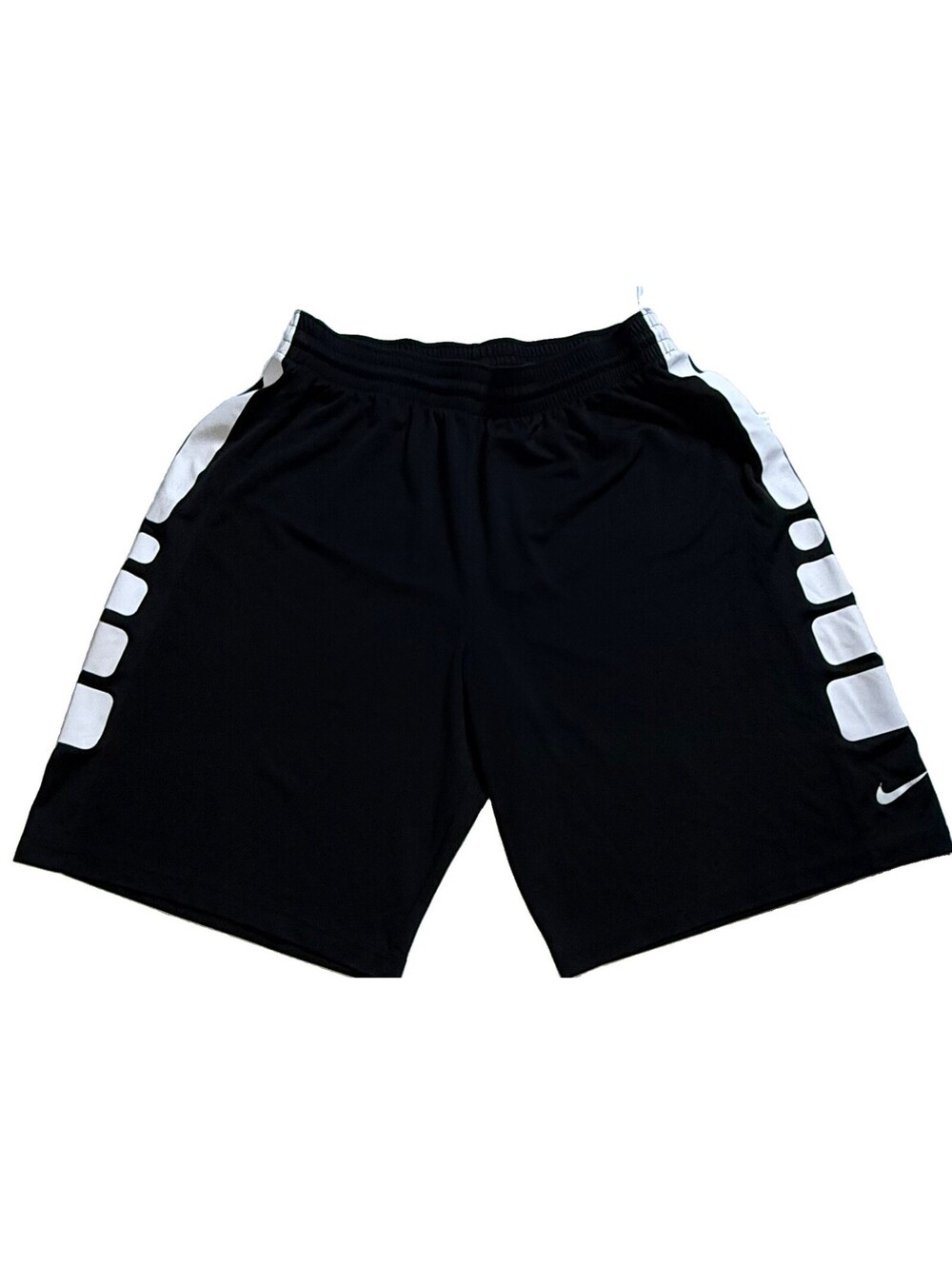 Nike Elite Basketball Shorts Men’s XLarge Black/White 11' inseam Dri-Fit